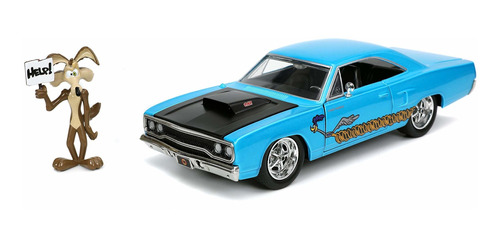 Jada 1:24 Diecast 1970 Plymouth Roadrunner Con Figura Wile E