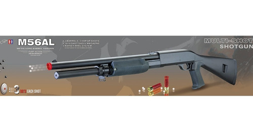 Escopeta Double Eagle M56b Resorte Airsoft Tri-shot Xtrm P