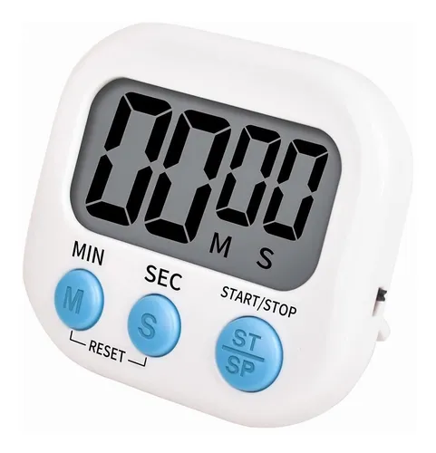 GENERICO Temporizador De Cocina Digital Reloj Cronometro Blanco -Premium