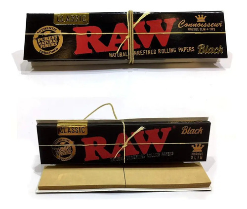 Hojilla Raw Black King Size C/tip