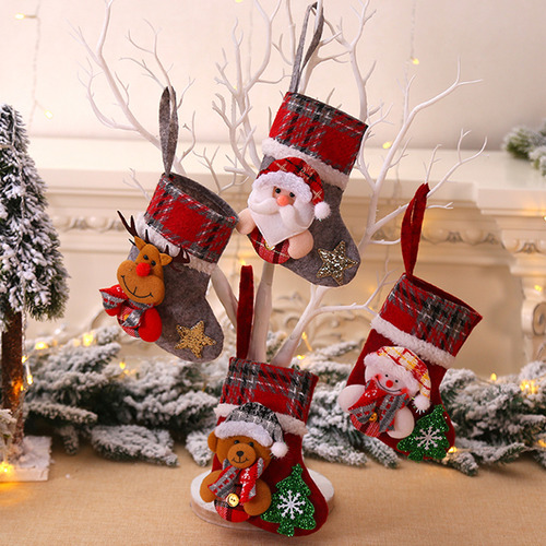 Bolsa De Decoración De Fiesta, Calcetines De Navidad, Regalo