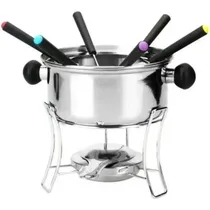Comprar Conjunto Fondue Inox 10pçs Fogareiro Panela Garfos Chocolate
