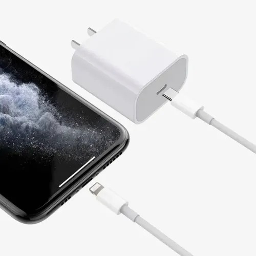 Cargador 20w Carga Rápida Para iPhone Tipo C Cable Lightning