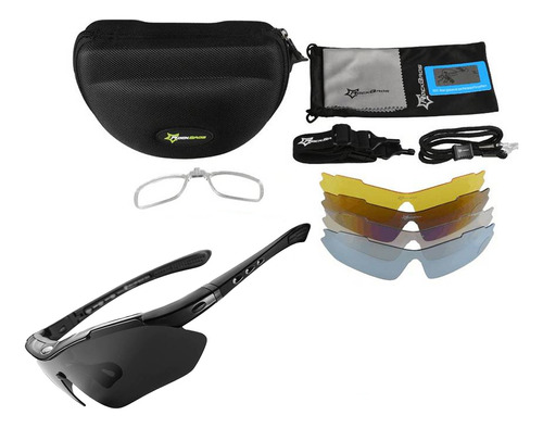 Lentes Gafas De Sol Set 5 En 1 Polarizados 400 Uv Rockbros