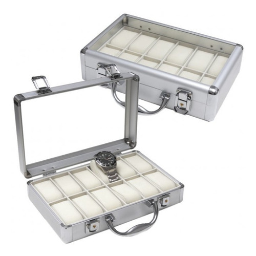 Imagen 4 de 4 de Estuche Caja Organizador Para 10 Relojes Calidad Premium P9a