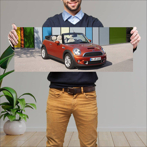 Cuadro 30x80cm Auto 2010 Mini Cooper S Cabrio 37 74