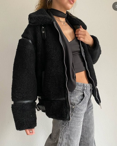 Campera Yd Mujer Piel Sintética Ultra Liviana