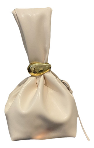 Bolso De Mano De Poliuretano Con Cremallera Lateral Para Fie