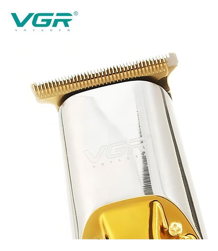 Maquina De Acabamento Sem Fio Base Dourada 127/220V Vgr V277
