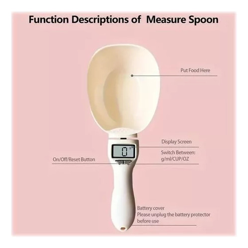 Cuchara Digital Báscula Medidora Electrónica Cocina Multiuso