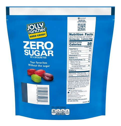 Jolly Rancher Zero Sugar Hard Candy Original (172g)
