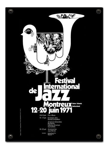 #629 - Cuadro Decorativo Vintage 30 X 40 - Jazz Poster 