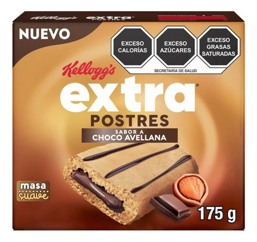 3 Pzs Kelloggs Barra Rellena De Chocolate Y Avellana Extra P