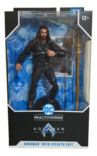 Dc Multiverse Aquaman With Stealth Suit Traje Negro