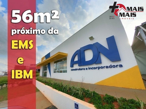 Imagem 1 de 15 de Adn Parque Das Hortênsias, Atrás Do Good Bom, Prox. Ems E Ibm 56m² - Adn56b