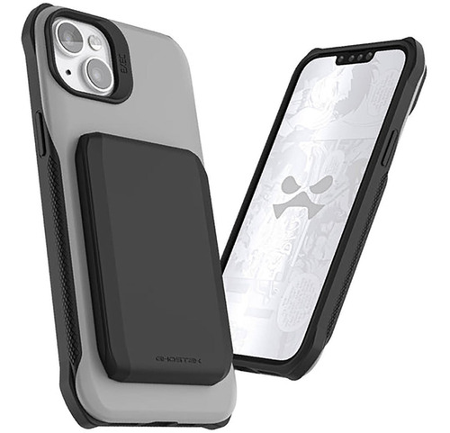 . Funda Ghostek Exec Para iPhone 14 Gris Con Porta Tarjetas