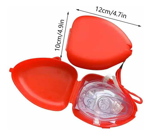 Mascarilla De Rcp Para Primeros Auxilios Con Estuche Generic