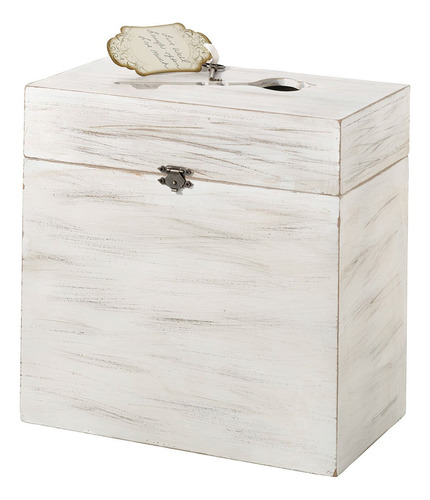 Lillian Rose White Country Rustico Caja De Tarjeta De Boda D