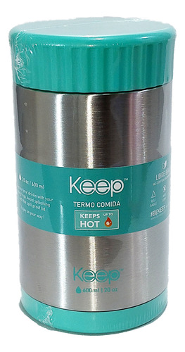 Vianda Lunchera Keep Térmica 600 Ml Acero Inoxidable