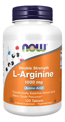 L-arginina 1000mg L-arginine 120 Tablets Importado