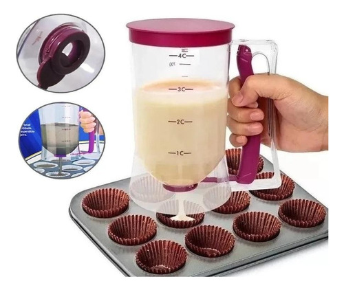 Dispenser Dosador Para Massas Bolos Cupcake Panquecas 900ml
