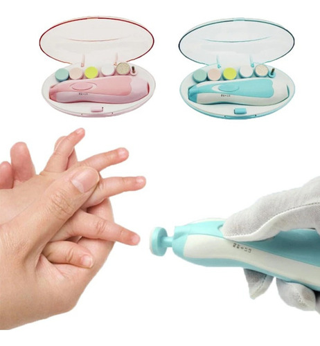 Pulidor De Uñas Eléctrico Cortador De Uñas Seguro Para Bebés Color Verde