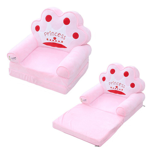 Sillon Sofá Puff Niño Infantil Silla Cómodo Apilable Corona