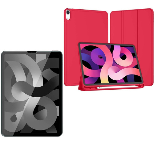 Estuche Smart Case + Vidrio Templado Para Tablet