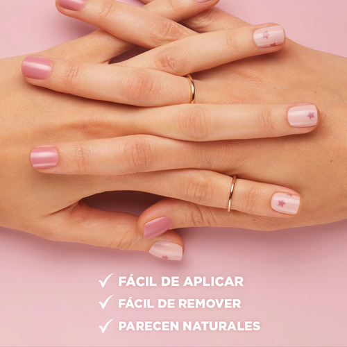 Uñas Postizas Sally Hansen Press On Oval Swoop There It Is