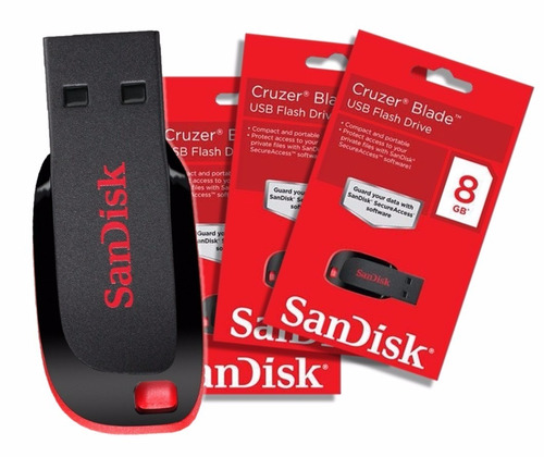 Pendrive Sandisk 8gb® Usb 2.0 Cruzer Blade