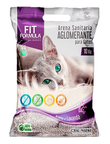 Fit Formula Arena Sanitaria Aglomerante Gatos Lavanda 10kg