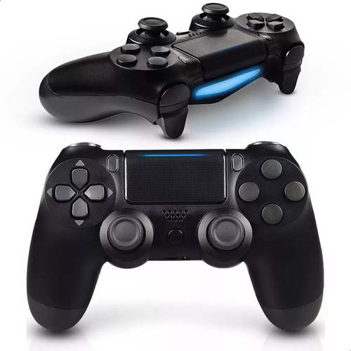 Controle Joystick Sem Fio Compatível Com Ps4 Pc Tv Cor Preto