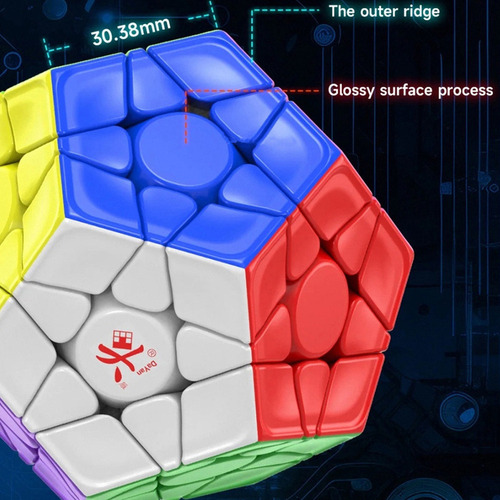 Aa Cubo Mágico Dayan Megaminx Pro M Core Magnético Gigaminx