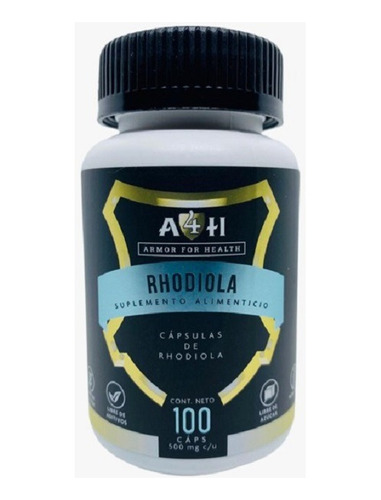 Rhodiola 100 Cápsulas D 500mg A4h Armor For Health