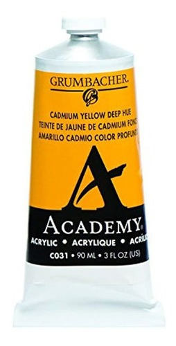 Pintura Acrílica 90 ml/3 oz Tubo De Metal Color Amarillo