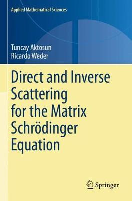 Libro Direct And Inverse Scattering For The Matrix Schroe...