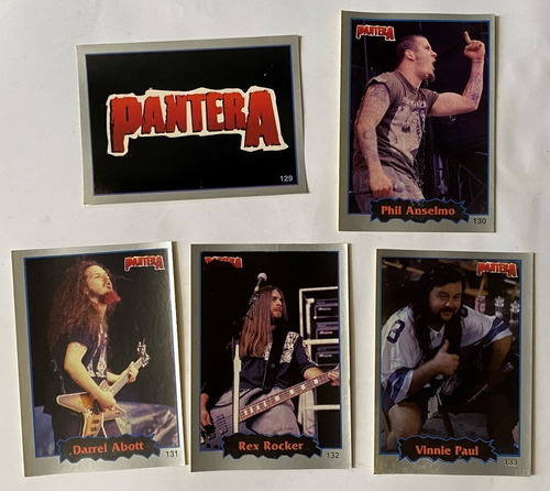 Pantera Figuritas Autoadhesivas Cromos Rock 1997 Fg1