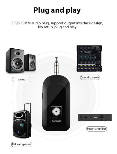 Dsv Receptor Transmissor 2.4g 6.35mm Adaptador Sistema De