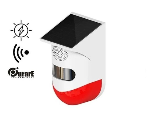 Sirena Sensor Movimiento Solar Exterior Wifi Inteligente App