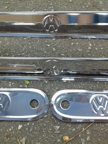 Frete Grátis Sp Fusca Calha Chuva Espelho Macaneta Logo Vw