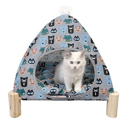 Cama Gato Hamaca Para Gatos Y Perros, Casa Tipi Para Mascota