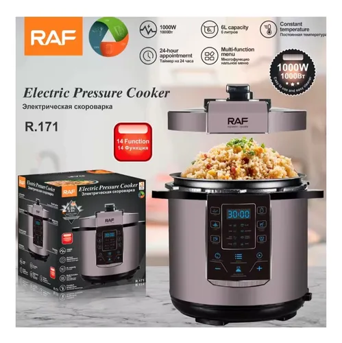 Olla A Presión Raf 6l Eléctrica Multifuncional R171