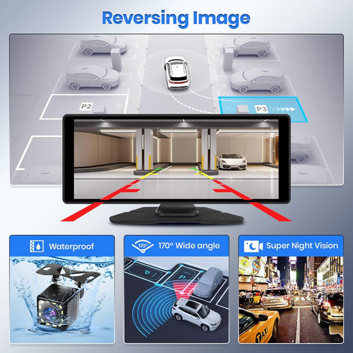 Radio Auto Portable Carplay Android Camara 10.26