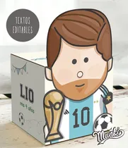 Comprar Caja Candy Imprimible Messi Pdf Textos Editables Mundial