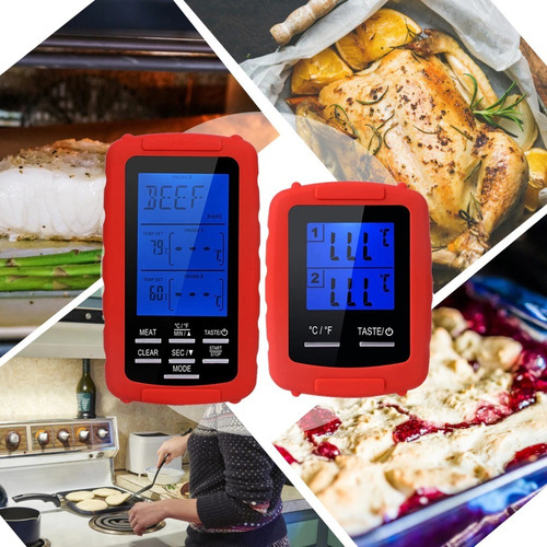 Termometro Digital 2 Sonda 30m Multifunconal Cocina,bbq,horn