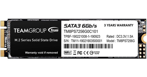 Disco Ssd Teamgroup Ms30 512gb Sata Rev. 3.0 (6gb/s) M.2