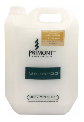 Shampoo Colágeno Y Elastina Primont X 5000ml