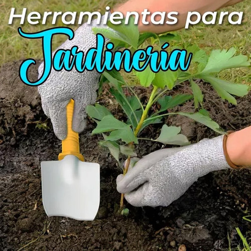 Juego Set Herramientas 4 Piezas De Jardinería Acero