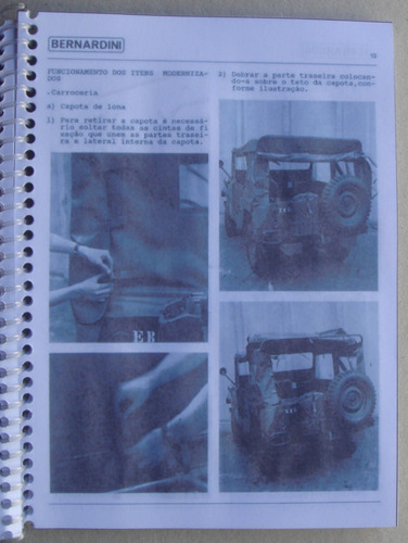 Manual Do Proprietário Jeep Cj5-b/12 Bernardini
