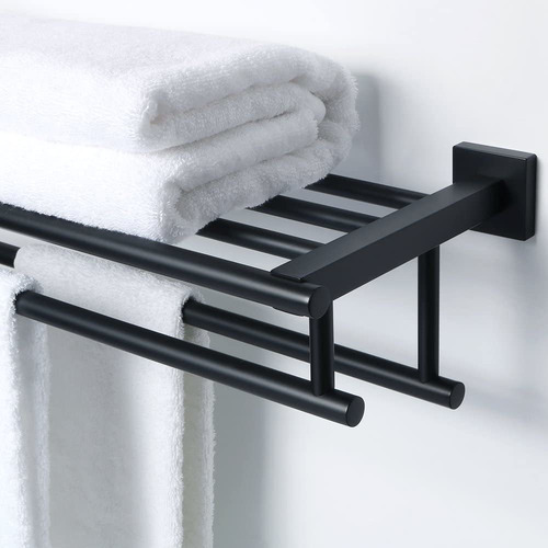 Imagen 4 de 6 de Alise Gz8000-b Toallero Para Lavabo De Baño Estante Para To